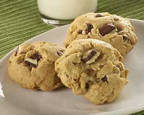 Andes Creme de menthe chunk cookies